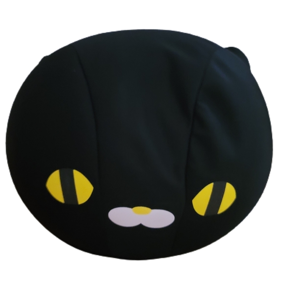 Tokyo Cat Plush 13" Black Squishy Pillow